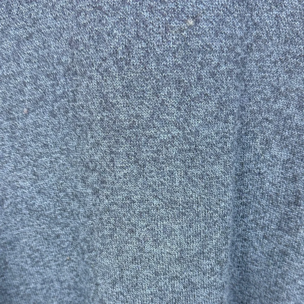 Zaket & Plover Blue Cotton Cashmere Blend Long Sleeve XL Top Red Cream Accents - Picture 9 of 12